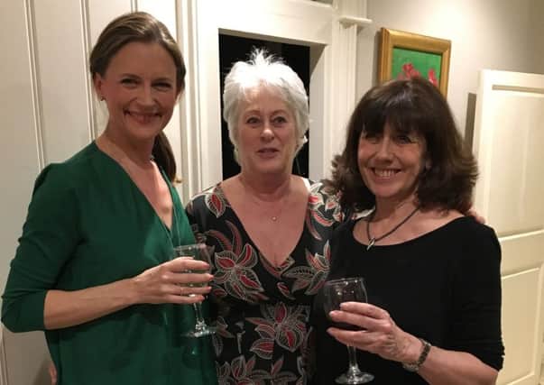 Lynn Tulip (middle) with Katie Derham (left) and Hilary Knight, project manager for Lindfield Arts Festival