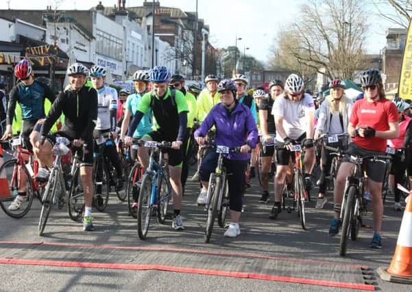 Cyclists at the start of last years event. Picture: Derek Martin