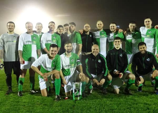 The Icklesham Casuals football team which won the Wisdens Sports Challenge Cup last night.