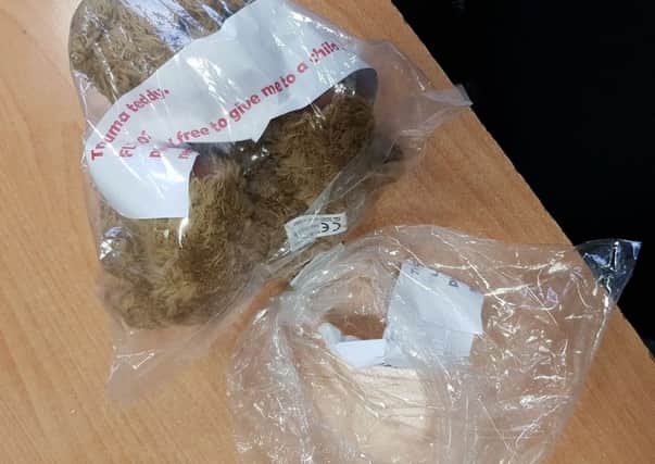 The trauma teddy bear used in Lancing. Photo: Sussex Police