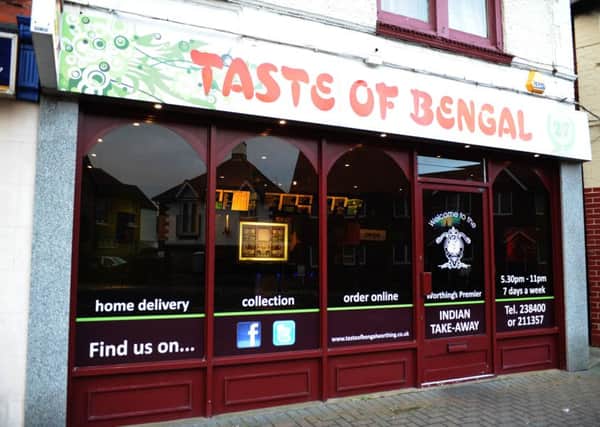 Taste of Bengal curry restaurant in Heene Road, Worthing