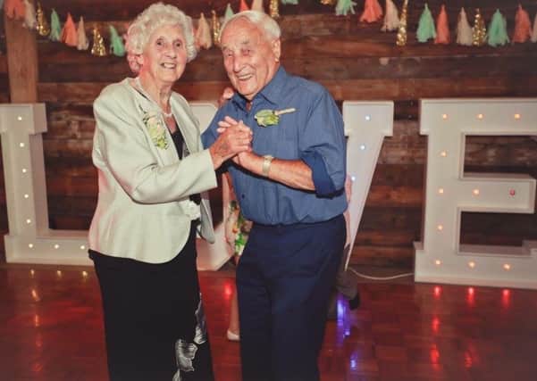 Ted and Cynthia Swift who celebrate 75 years of marriage on April 24, 2018 SUS-180417-155554001