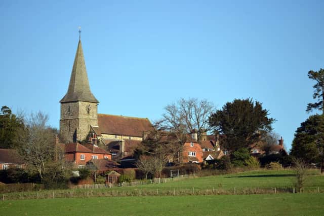 Picturesque ... a distant view of All Saints Church, Old Heathfield