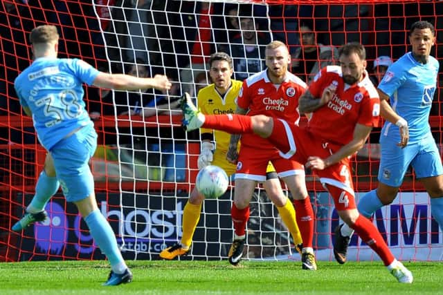 Crawley Town FC v Coventry City FC.  Pic Steve Robards SR1810048 SUS-180414-155401001