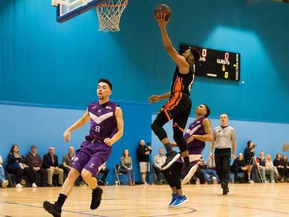 Action from Worthing Thunder's play-off semi-final at Loughborough Student Riders yesterday. Picture by Kyle Hemsley