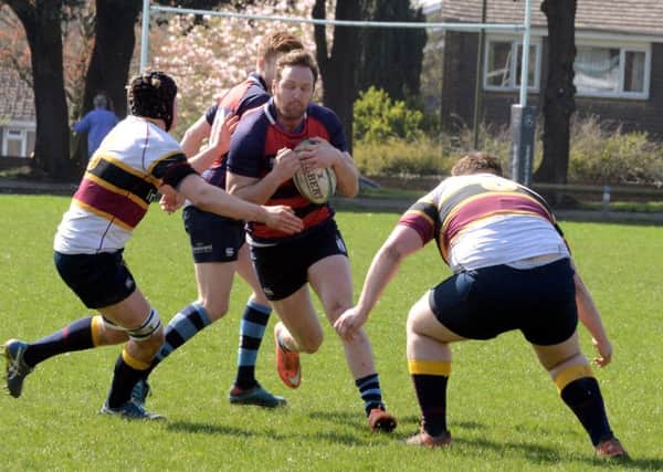 Jack Bentall on the charge in Chi's win over Old Colfeians / Picture by Kate Shemilt