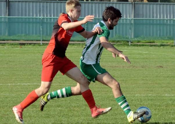 Lorenzo Dolcetti in action in Chi's defeat to Hassocks / Picture by Kate Shemilt