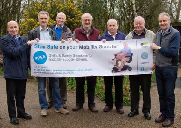 The free sessions promote safety on mobility scooters