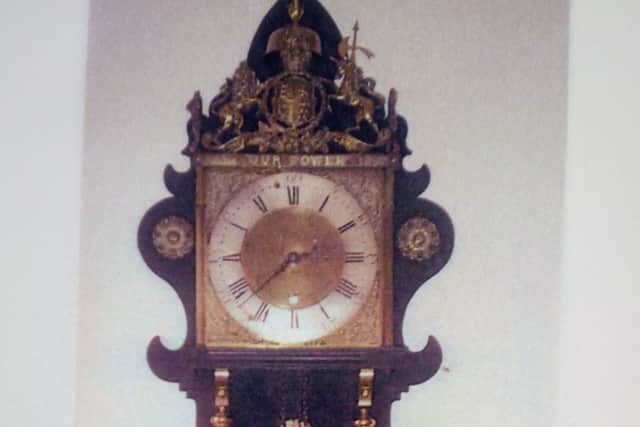 One of the clocks made by Peter Allday SUS-180418-111107001