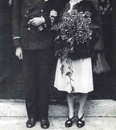 October 31, 1940 - the happy wedding at St Andrew's Church, Royal Marine Barracks at Eastney
