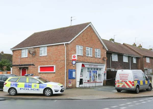 One of the targeted cashpoints was at a post office in Shoreham. Photo: Eddie Mitchell