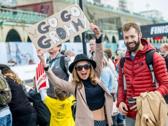 One of the inspirational signs from the Brighton Marathon Weekend 2018 (Photograph: Darren Cool)