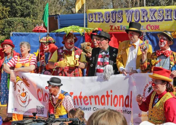 Last year's clown parade and picnic in Hotham Park. Pictures by Neil Cooper