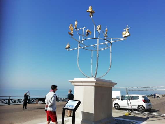 Hove Plinth has been unveiled on the seafront