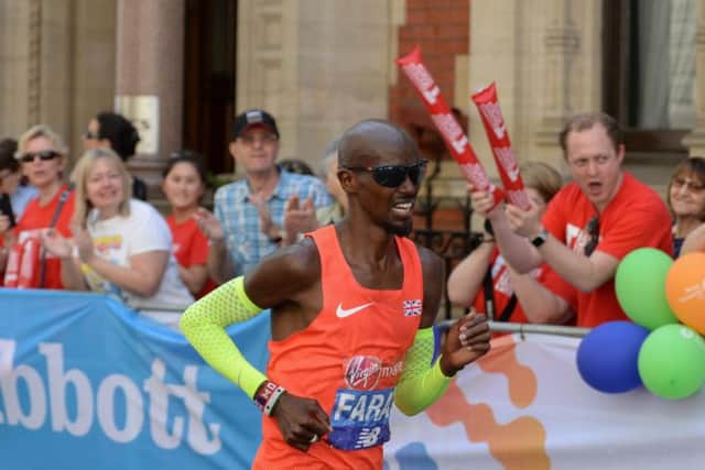 Sir Mo Farah in action. Picture by PW Sporting Photography