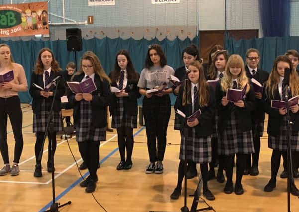 Felpham Community College students perform at the recent Big Sing event