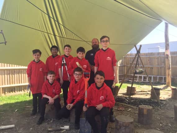 Members of the 4TheYouth group at the The Woodland Project