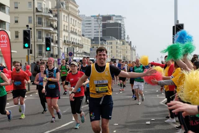 Chestnut Tree House runners were grateful for the support they received in the Brighton Marathon