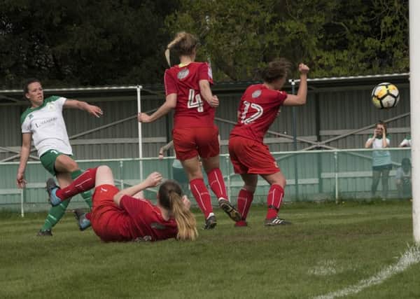 It's a winner for Chi City Ladies against Swindon / Picture by Tommy McMillan