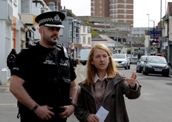Police and Crime Commissioner Katy Bourne visited Bognor last month. Picture: Kate Shemilt