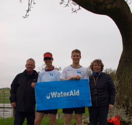 Tom and Will Lees from Henfield with their mother and father