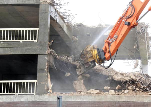 Demolition progresses at Worthing's Teville Gate. Photo: Eddie Mitchell