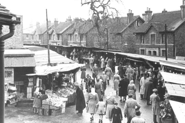 Memory of the 50s - The old central market in Horsham.