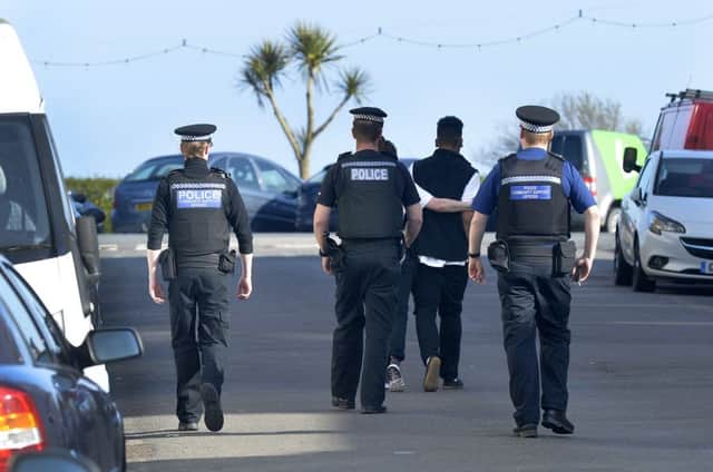 Police in Eastbourne (photo by Jon Rigby)