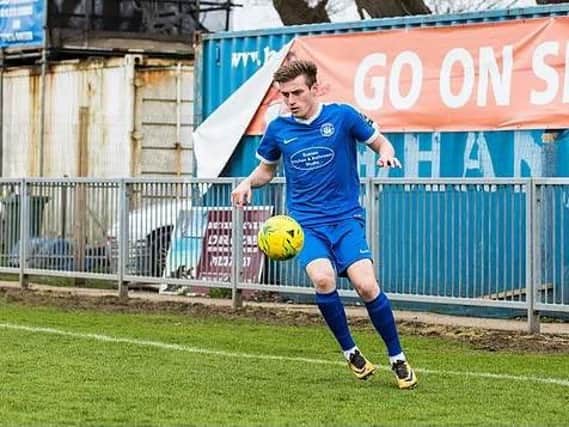 Nick Collyer found the net as Shoreham were beaten by Ramsgate on Saturday. Picture by David Jeffery