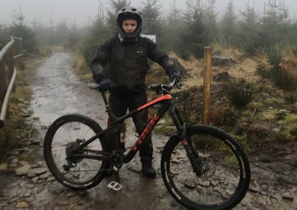 David Goldman cycling in Wales
