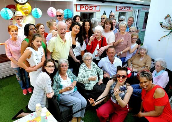 Kathleens Lodge staff, residents and families on National Care Home Open Day.  Pic Steve Robards SR1810750
