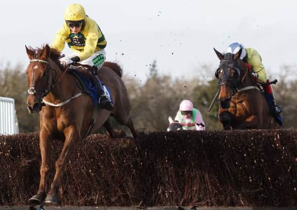 Tom Cannon - pictured here riding Linda Jewell's Itoldyou - enjoyed a treble at Fontwell's season finale