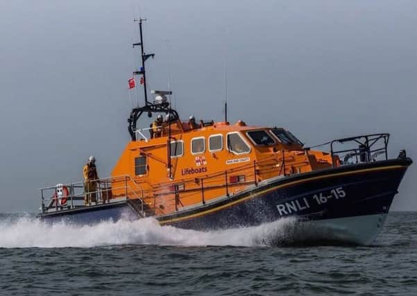 The lifeboat. PHOTO: Shoreham RNLI