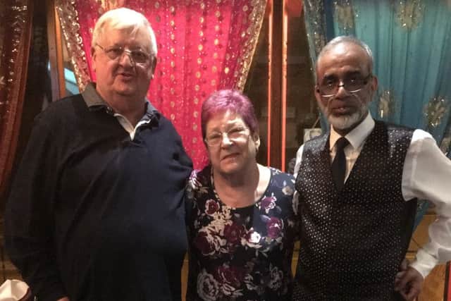 Mr Hussain with Lion Tony Parris and wife Val