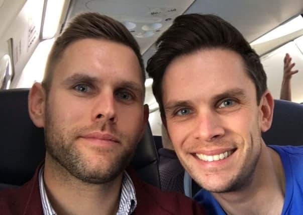 Stuart Hill, 30, and Jason Hill, 31, who lost their lives in a helicopter crash in the Grand Canyon in Arizona SUS-180213-153842001