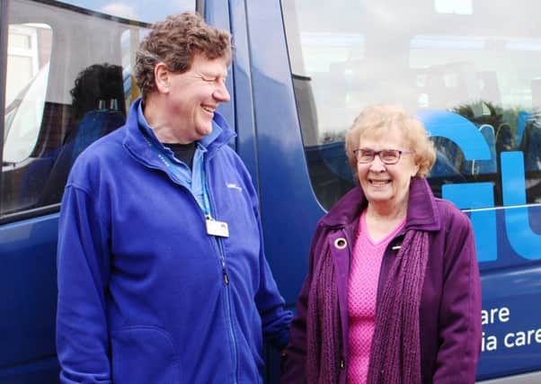 Doreen Cannon, from Broadwater, uses Guild Care's minibus services