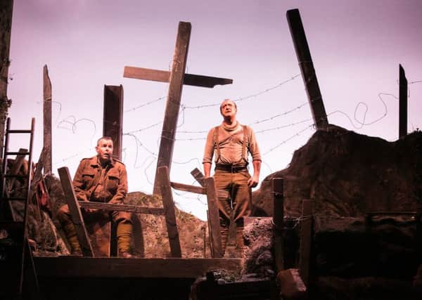 Simon Lloyd and Tim Treloar star in Birdsong at The Capitol, Horsham, until April 28. Picture by Jack Ladenburg