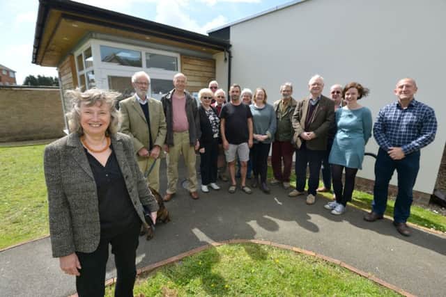 Taking the initiative: Liz Owen and campaigners at Ringmer Library