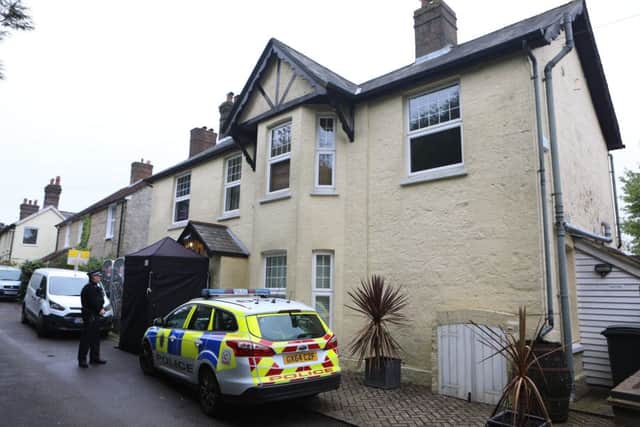 Police have launched a murder investigation after a woman's body was found in a property in Crowborough. Photo by Eddie Mitchell. SUS-180428-134514001