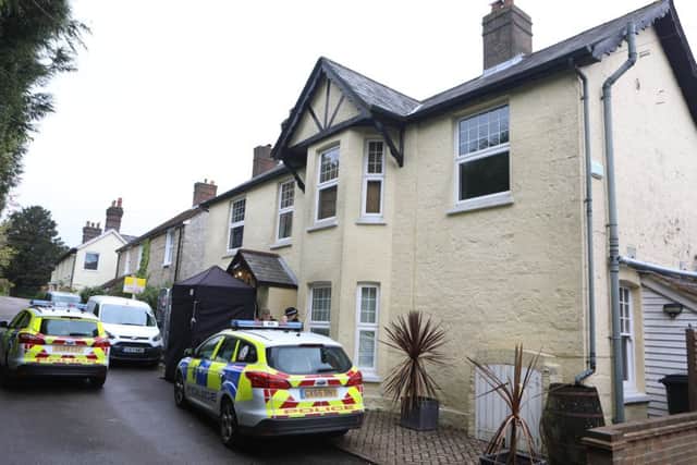 Police have launched a murder investigation after a woman's body was found in a property in Crowborough. Photo by Eddie Mitchell. SUS-180428-134432001