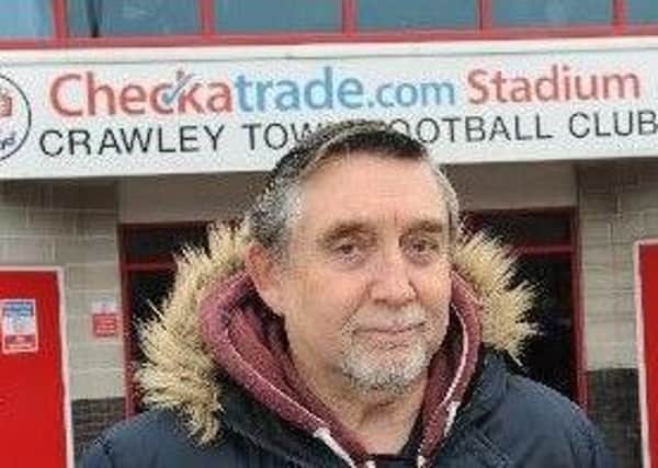 Crawley Town season ticket holder Geoff Thornton.
Picture by Steve Robards