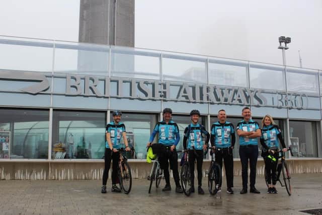 Cyclists will start their Brighton2Brussels challenge on the i360