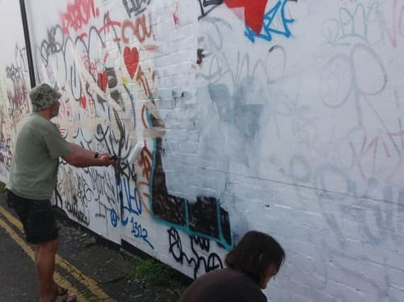 Cleaning up the graffiti