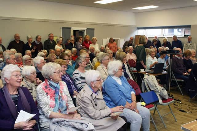 Patient group's public meeting in The Woodlands Centre Rustington, to talk about local health services, and how they can improve. Photo by Derek Martin Photography