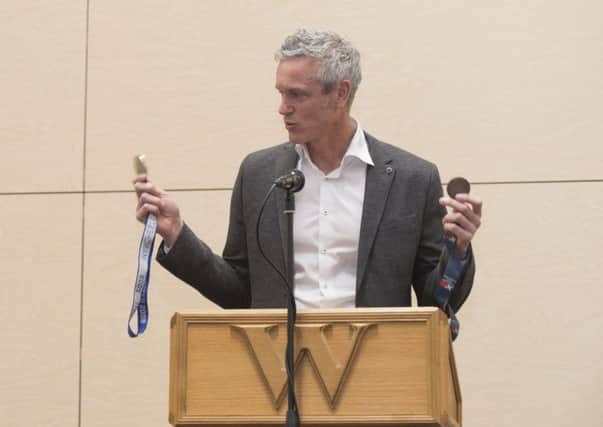 Olympic swimmer Mark Foster opened Windlesham House School's new sports complex SUS-180205-110120001
