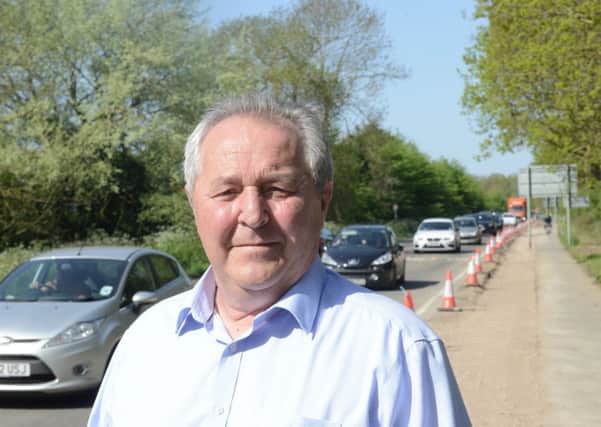 David Seaman has concerns about the traffic chaos caused by the roadworks. Picture: Kate Shemilt