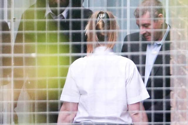 Browning leaves Hove Crown Court (Photograph: Eddie Mitchell)