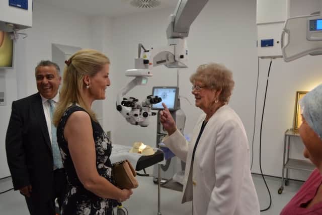 The Countess of Wessex meeting 82-year-old Edith Bain