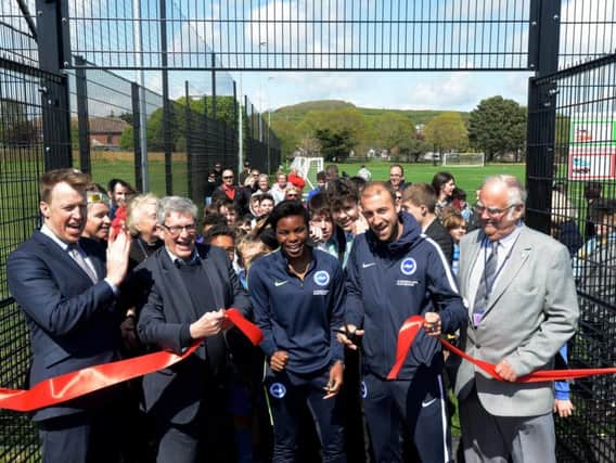 The official opening of the new pitch