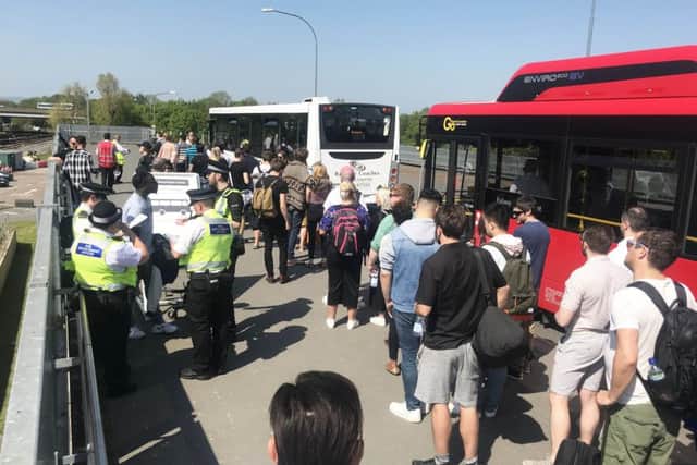 Commuters complained of queuing for hours for replacement bus services